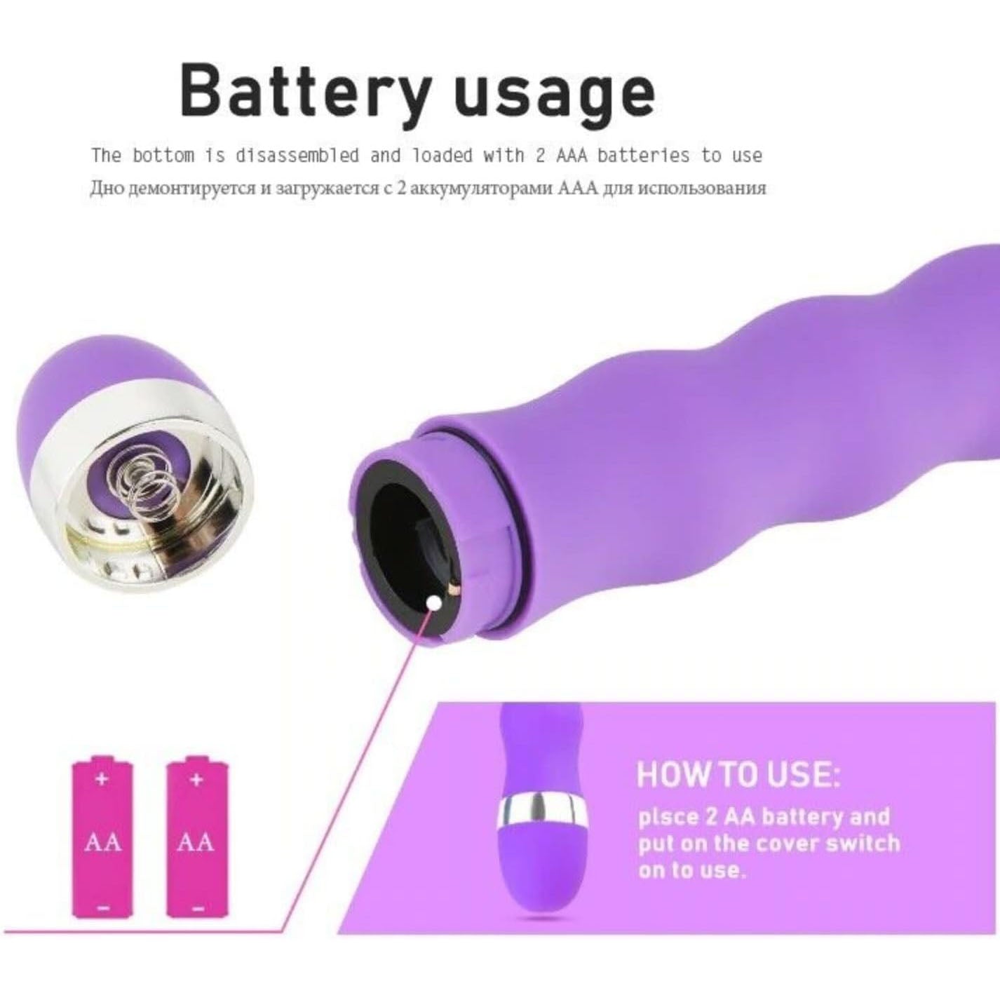 Silicone Waterproof Body Massager - Easy to Clean