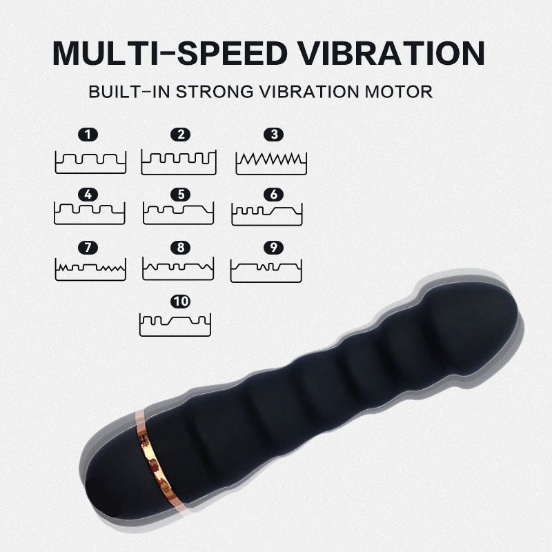 Ergonomic Vibration Massager - 10 - Speed Settings