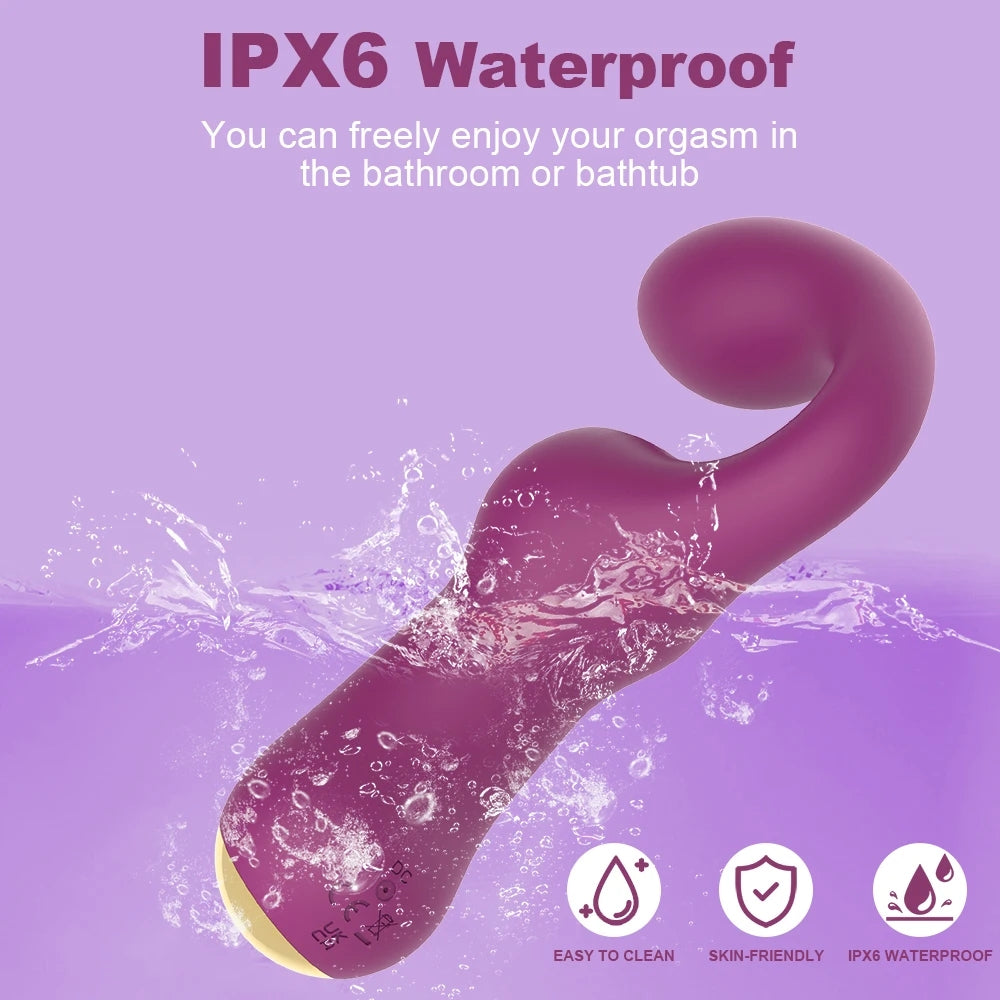 Premium Purple Vibration Massager with 10 Frequencies