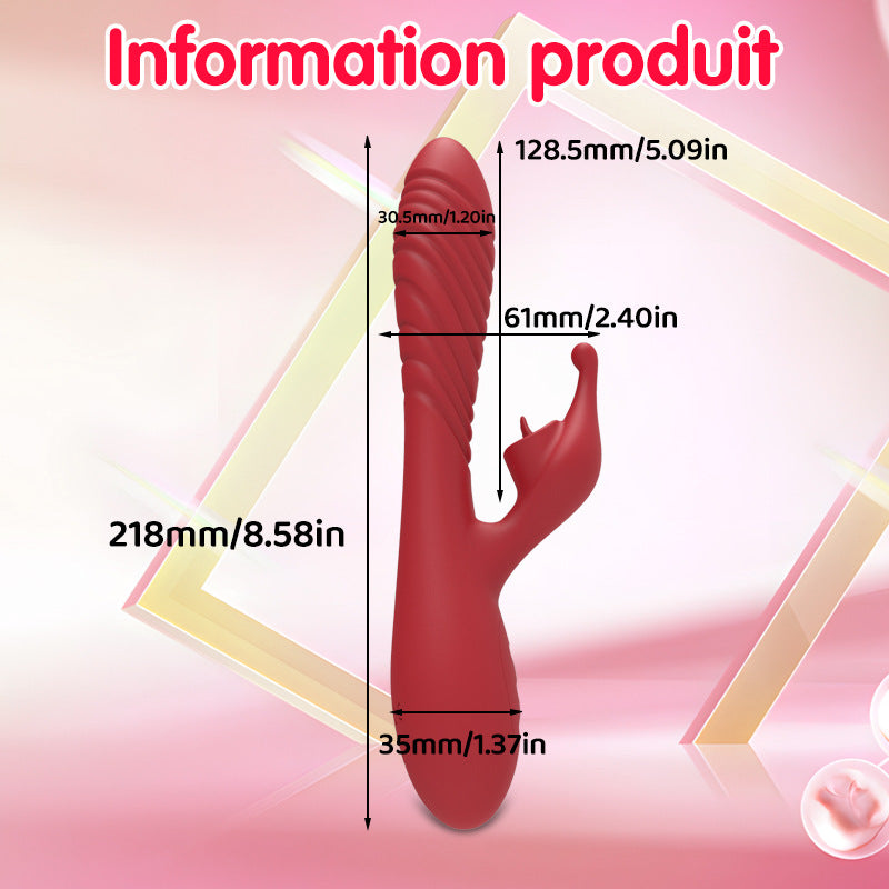 Vibrating Red Relaxation Massager - Unique Contoured Shape