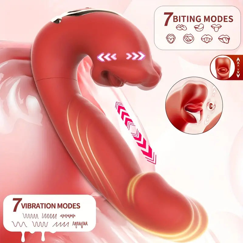 3-in-1 Mouth Slap Tongue Vibrating Massager
