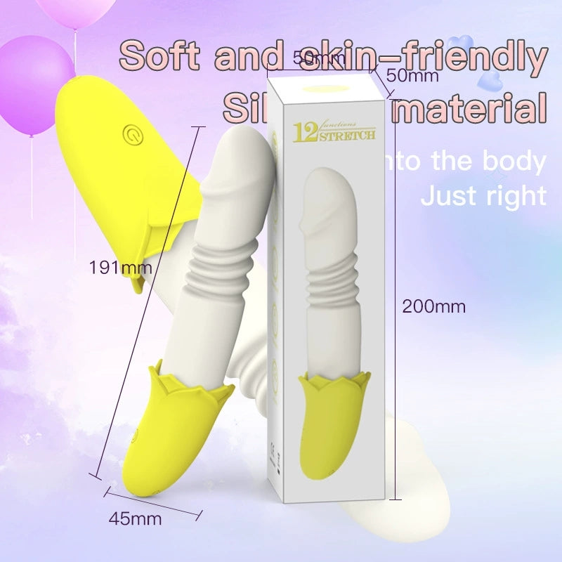 Colorful Silicone Body Massagers - Banana - inspired Design