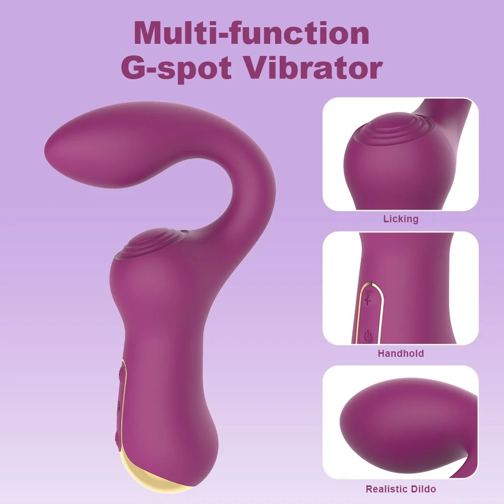 Premium Purple Vibration Massager with 10 Frequencies