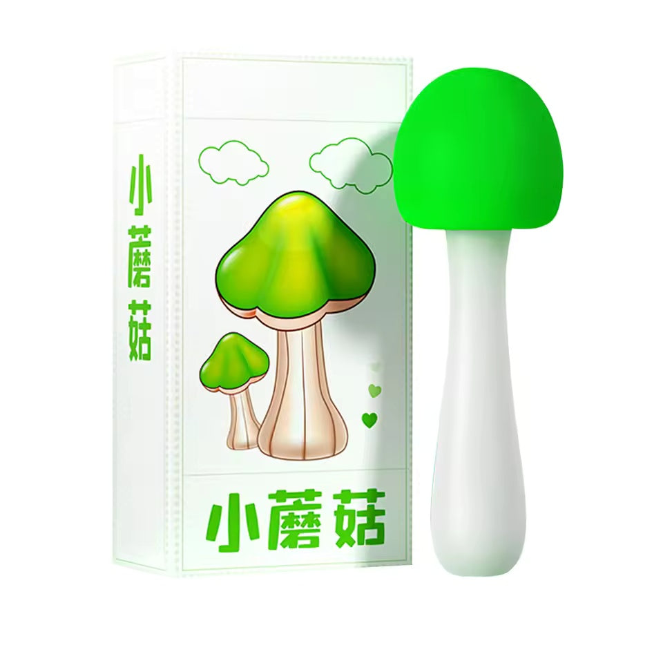 Mushroom-shaped Soft Silicone Personal Massagers - Delicate Care in Red & Green