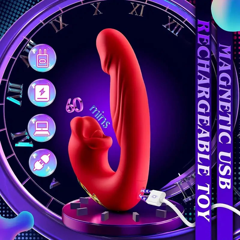 3-in-1 Mouth Slap Tongue Vibrating Massager