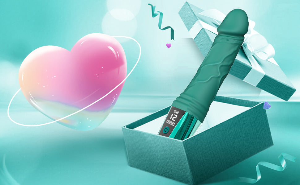 Emerald - Green Silicone Body Massager - USB Magnetic Charging