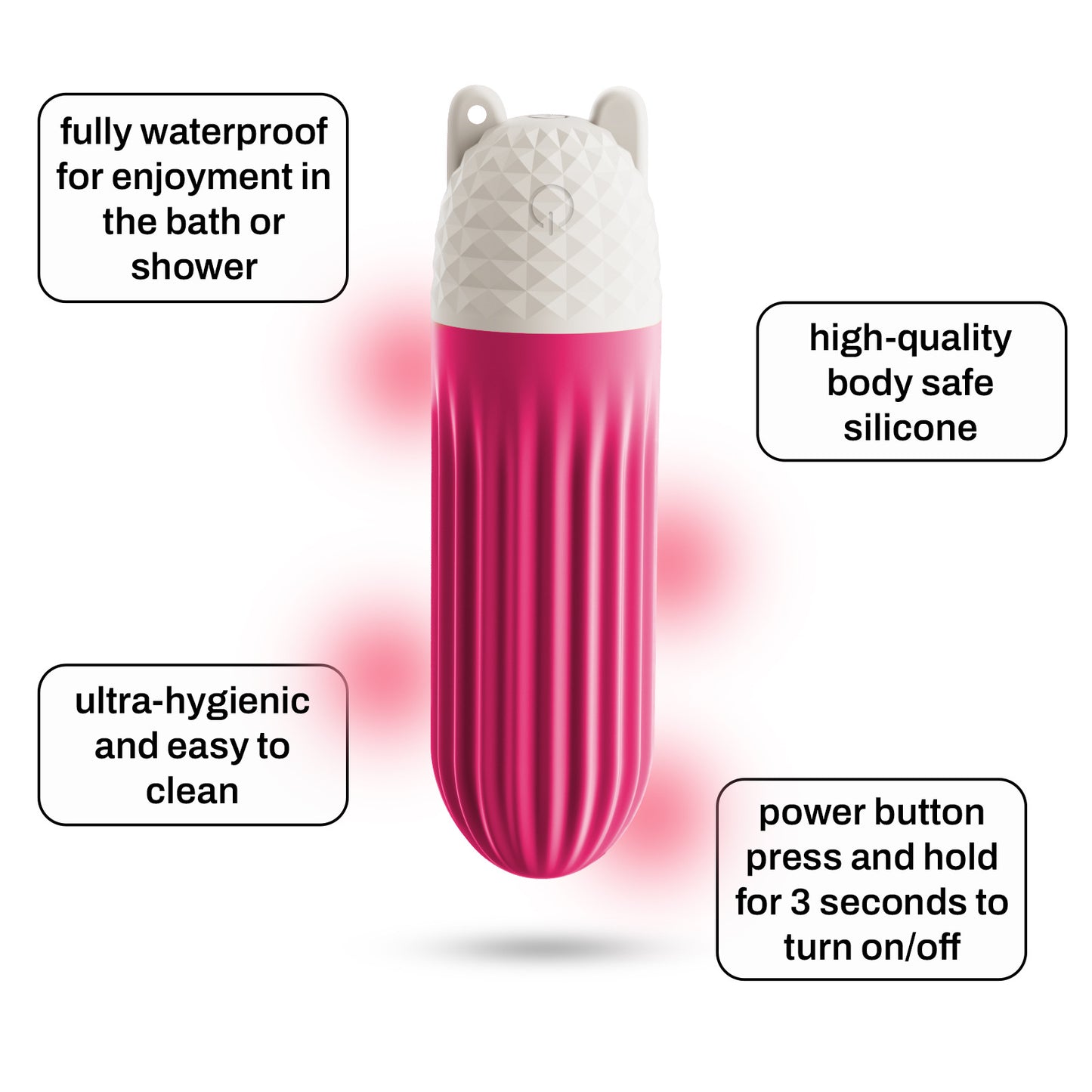 Safe Silicone Vibration Massagers - Multiple Colors & Modes