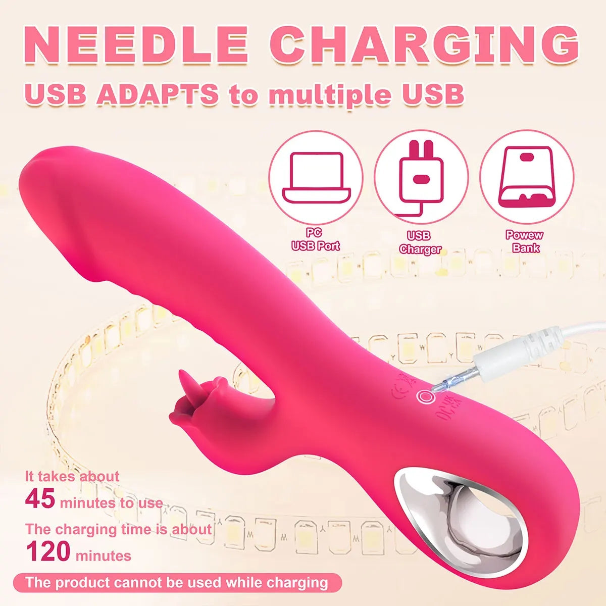 Silicone Body Massager - Unique Contoured Design