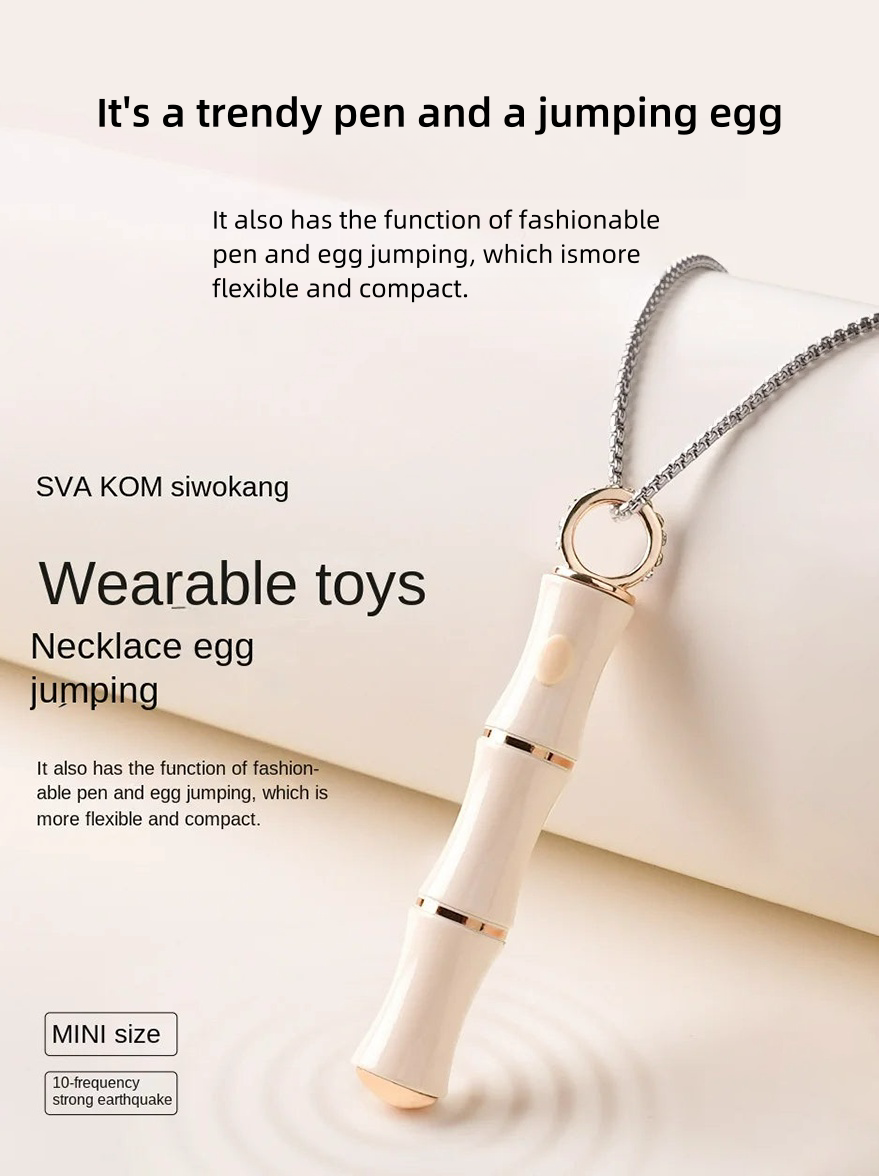 Elegant Bamboo - inspired Rechargeable Body Massager - 10 Vibration Modes