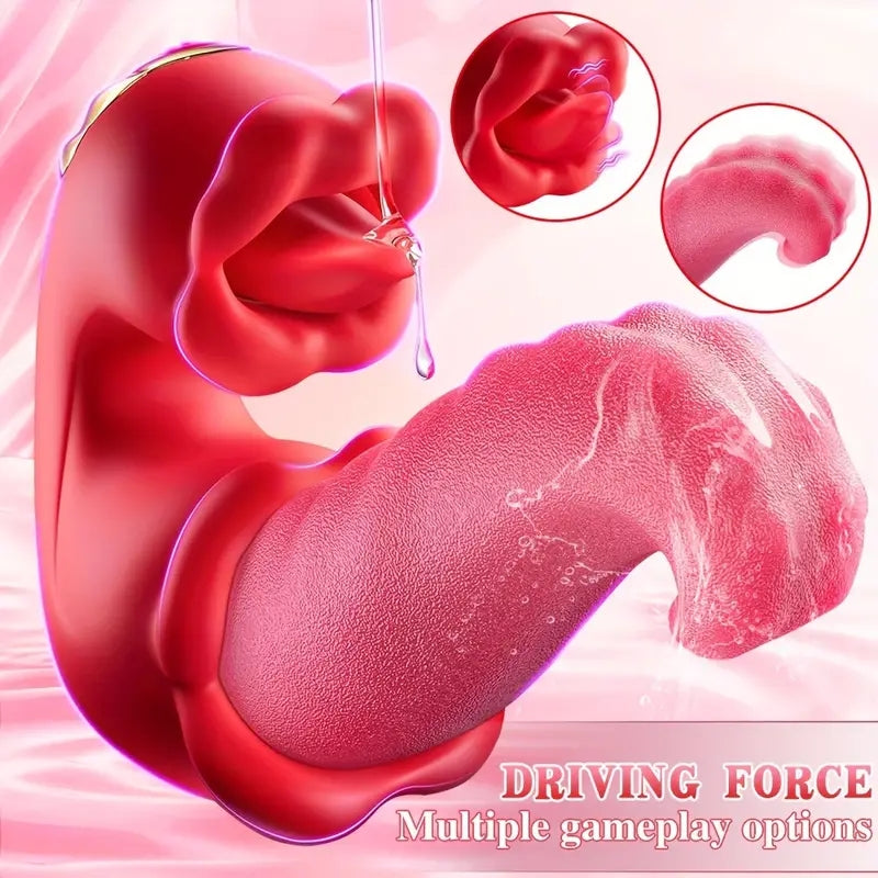 Simulation Tongue Vibrating Massager Powerful Vibrating Massage Toys