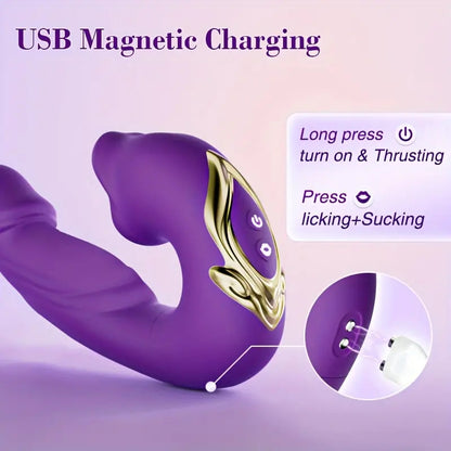 3-in-1 Mouth Slap Tongue Vibrating Massager