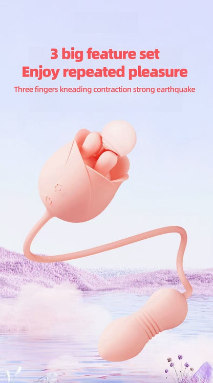 Stamen mini telescopic vibration massager