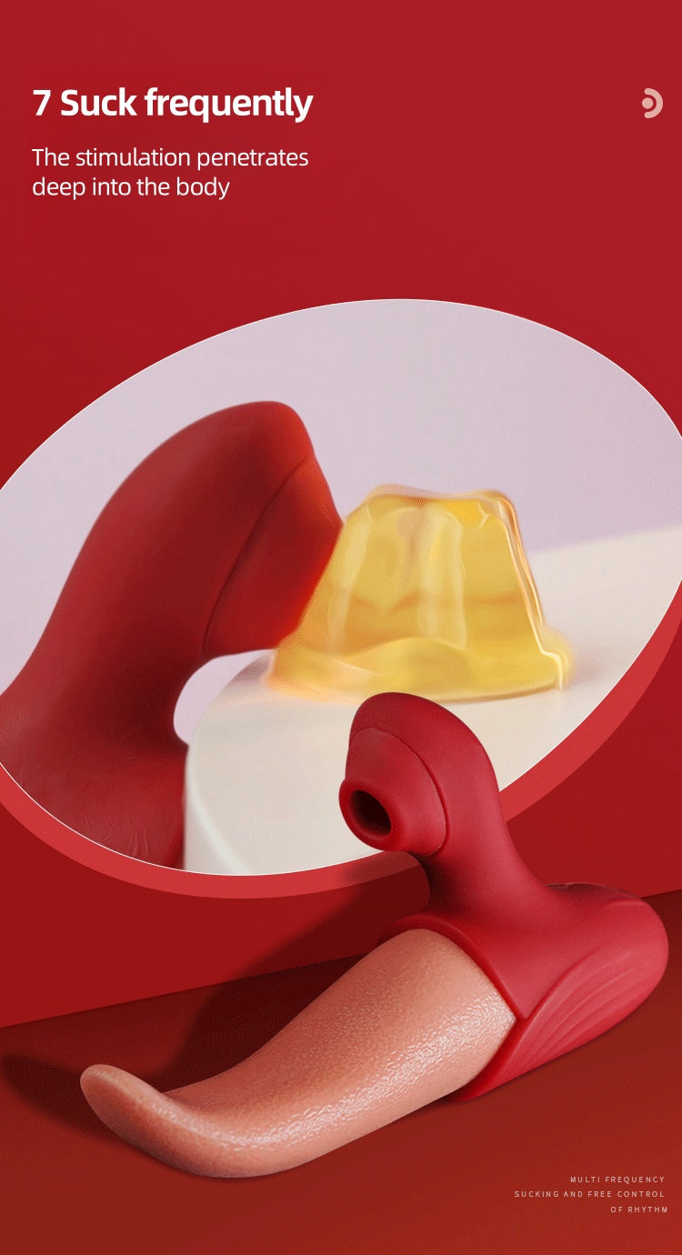 Simulation Tongue Vibrating Massager Powerful Vibrating Massage Toys