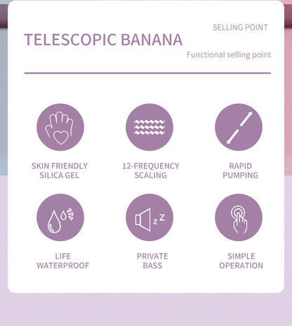 Colorful Silicone Body Massagers - Banana - inspired Design