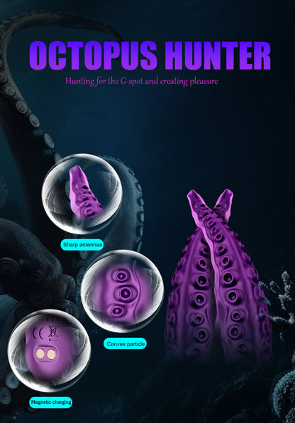 Purple Octopus - Inspired Silicone Body Massager