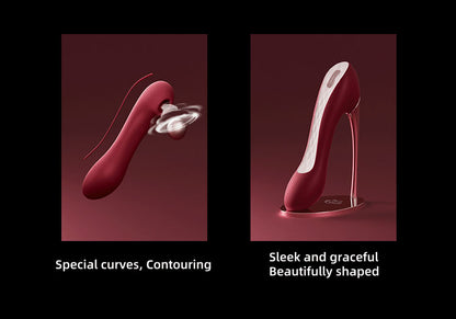 Red High-heeled shoes vibrator massager