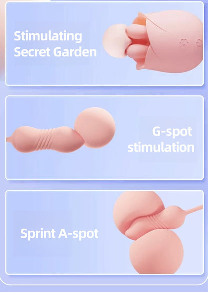 Stamen mini telescopic vibration massager