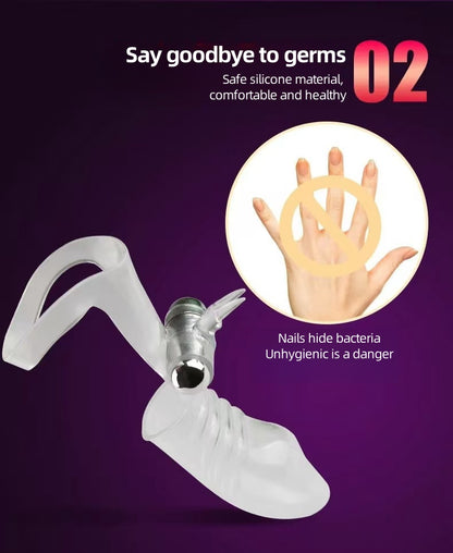 Vibrate massage finger cover