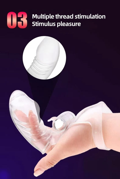 Vibrate massage finger cover