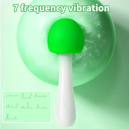 Mushroom-shaped Soft Silicone Personal Massagers - Delicate Care in Red & Green