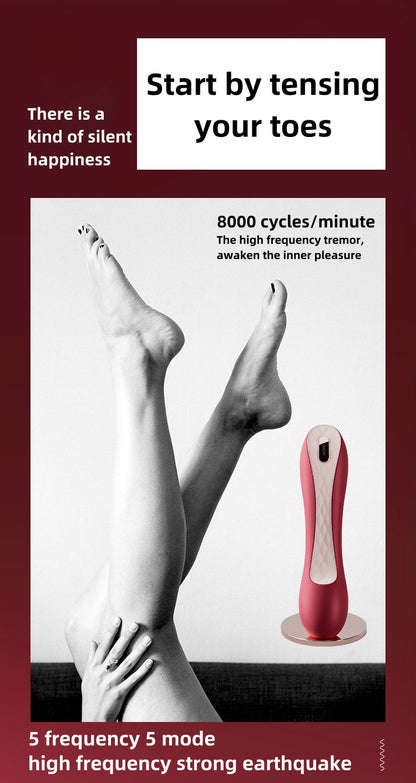 Red High-heeled shoes vibrator massager