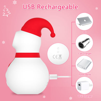 Snowman vibrator massager