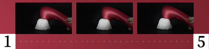 Red High-heeled shoes vibrator massager