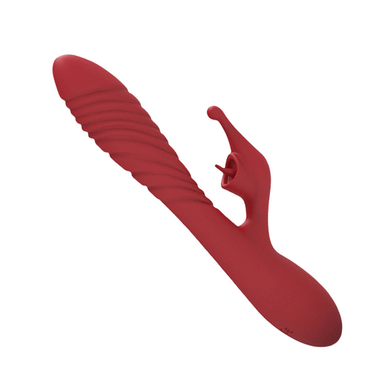 Vibrating Red Relaxation Massager - Unique Contoured Shape