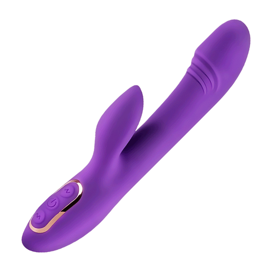 Waterproof Vibration Massager - Purple & Silicone - for Relaxation