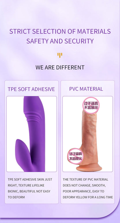 Waterproof Vibration Massager - Purple & Silicone - for Relaxation