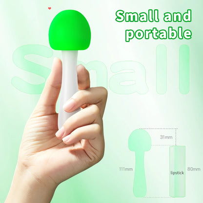Mushroom-shaped Soft Silicone Personal Massagers - Delicate Care in Red & Green