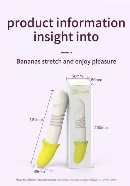 Colorful Silicone Body Massagers - Banana - inspired Design