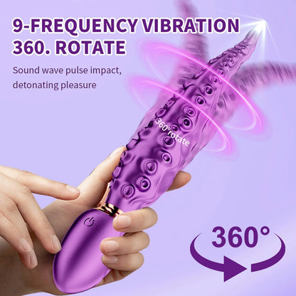Purple Octopus - Inspired Silicone Body Massager