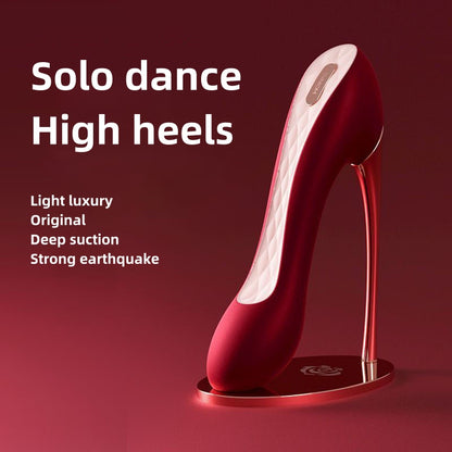 Red High-heeled shoes vibrator massager