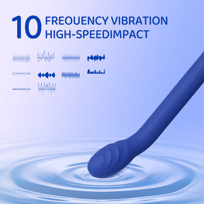 Blue Silicone Body Massager - Ergonomic Design
