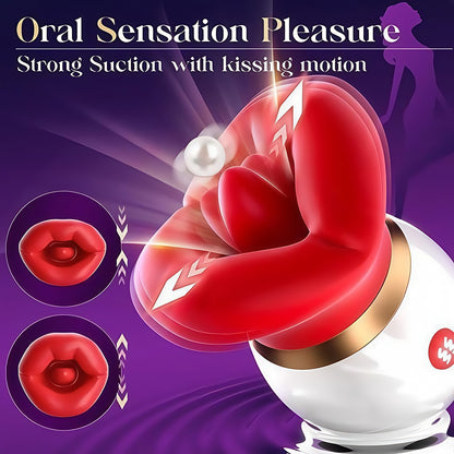 Rose Lips - Inspired Rechargeable Body Massager for Women