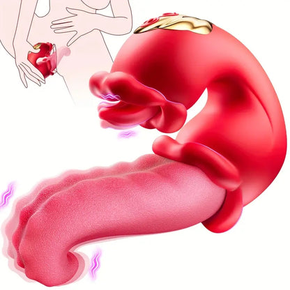 Simulation Tongue Vibrating Massager Powerful Vibrating Massage Toys