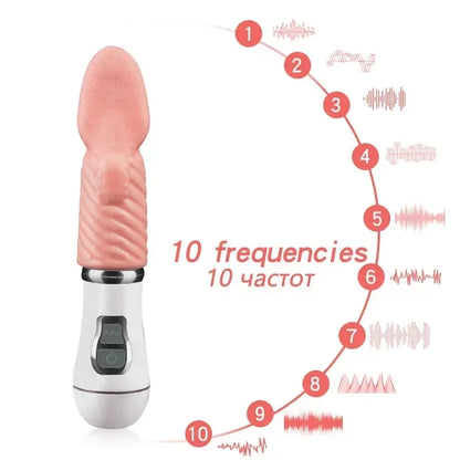 Red Silicone Rechargeable Body Massager - Textured Design