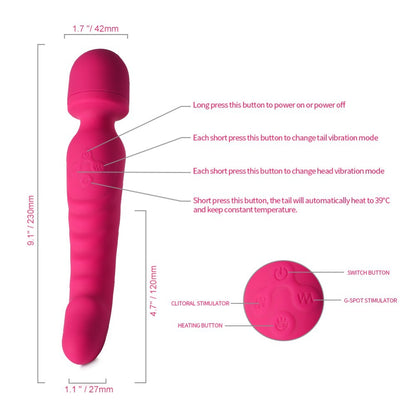 Silicone Body Massager - Ergonomic & Textured Design