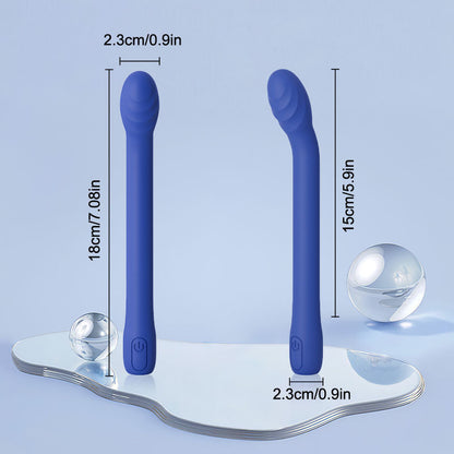 Blue Silicone Body Massager - Ergonomic Design