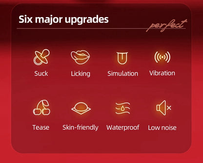 Simulation Tongue Vibrating Massager Powerful Vibrating Massage Toys
