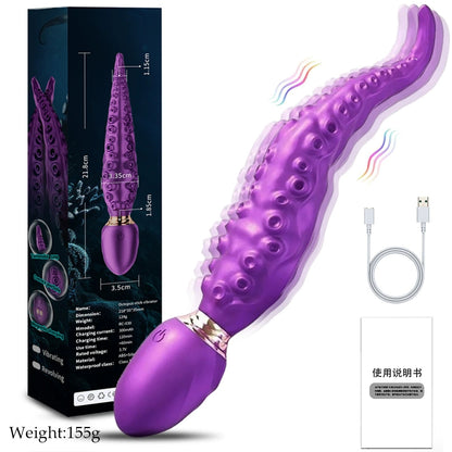 Purple Octopus - Inspired Silicone Body Massager